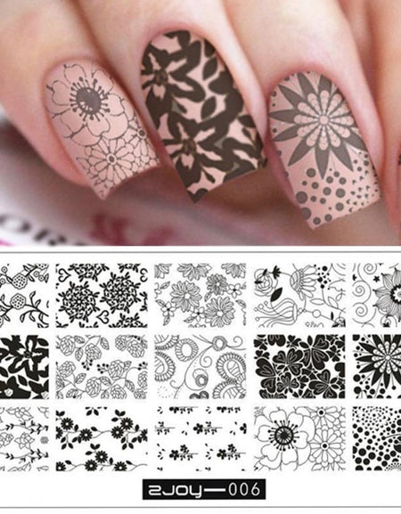 Nail Art Image Stamp Manicure Template Hehe Series nail