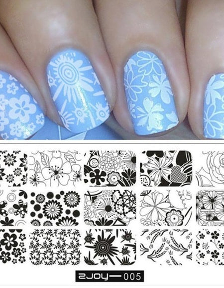 Nail Art Image Stamp Manicure Template Hehe Series nail