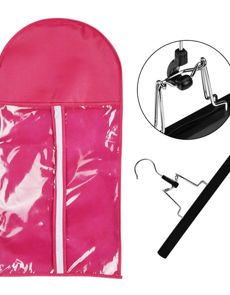 Wig Storage Bag Holder with Wig Hanger Hair Extensions