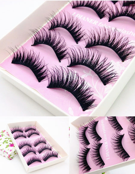 pair natural false eyelashes