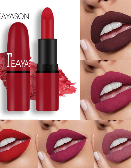 Cosmetics Matte And Pumpkin 5 Colors Bean Paste Lip