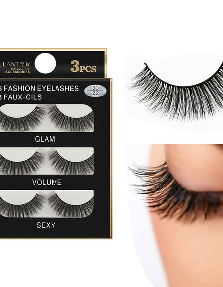 3D Long False Eyelashes Makeup