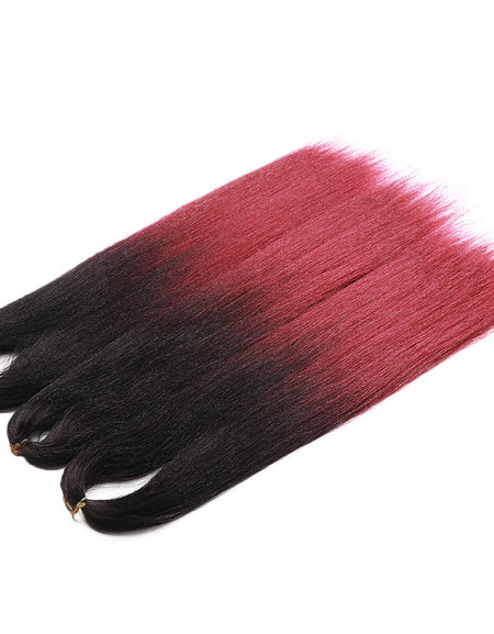 Multicolor Women Hair Extension Synthetic Braiding