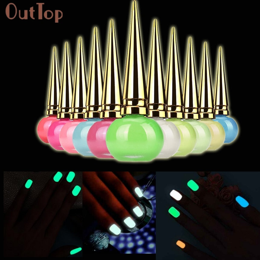 Fluorescent Luminious Nail Polish Glow In Dark Candy Color