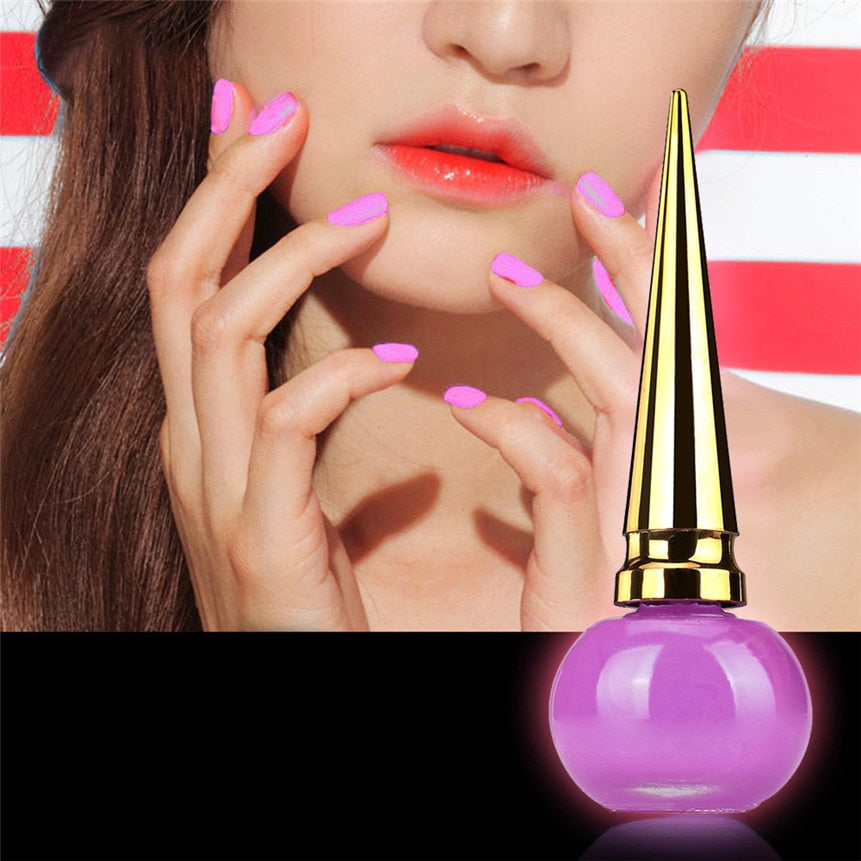 Fluorescent Luminious Nail Polish Glow In Dark Candy Color