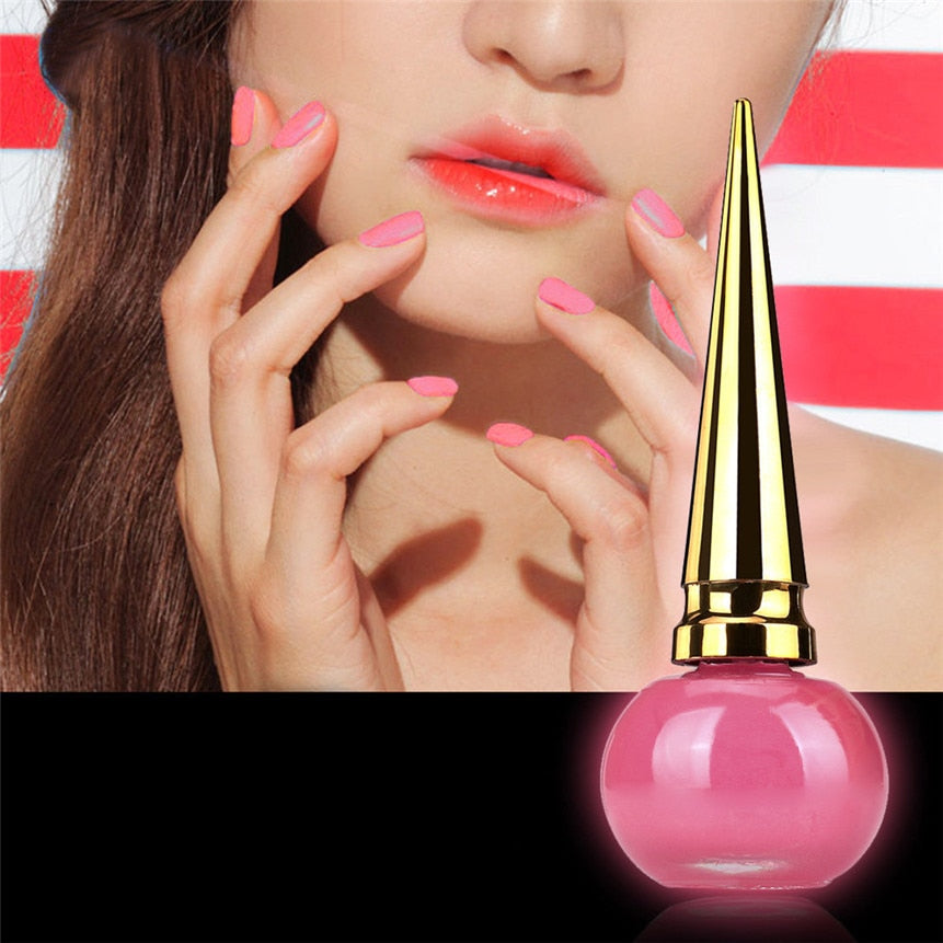 Fluorescent Luminious Nail Polish Glow In Dark Candy Color