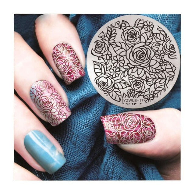 Nail Art christmas stamping