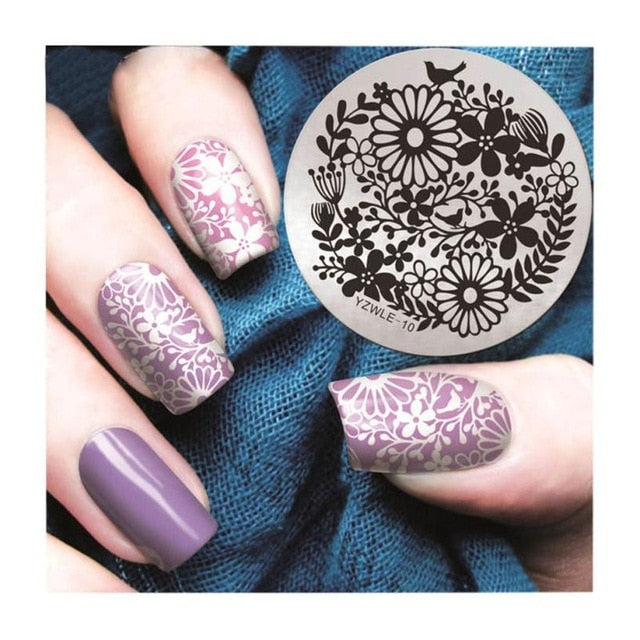 Nail Art christmas stamping