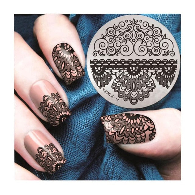 Nail Art christmas stamping