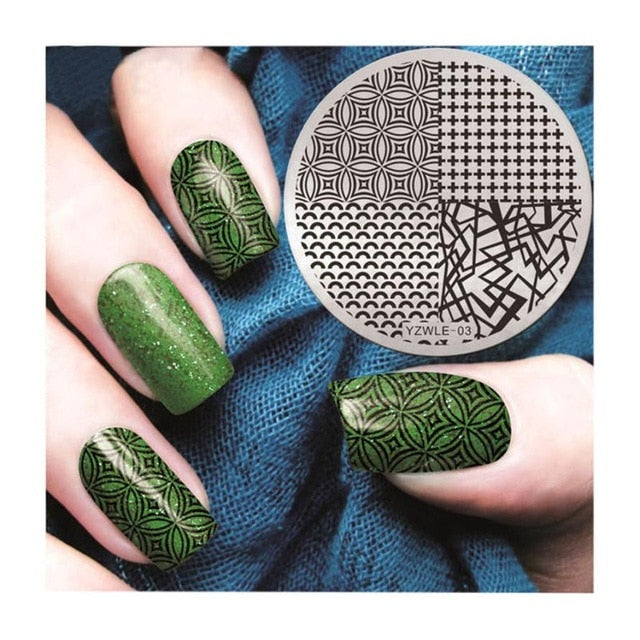 Nail Art christmas stamping