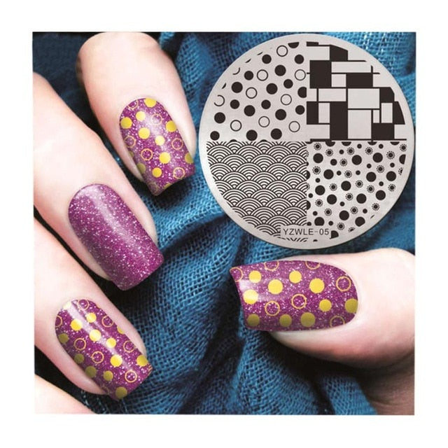 Nail Art christmas stamping