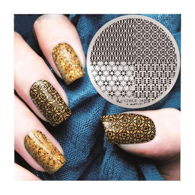 Nail Art christmas stamping