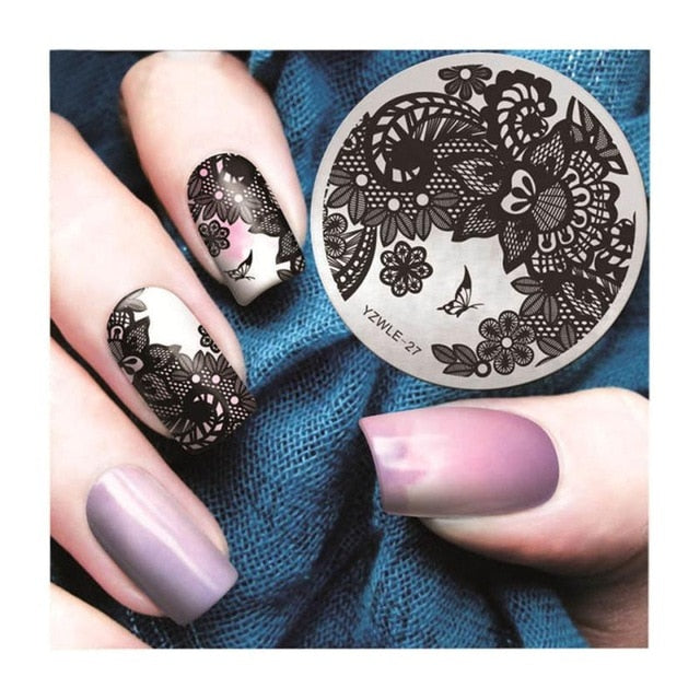 Nail Art christmas stamping