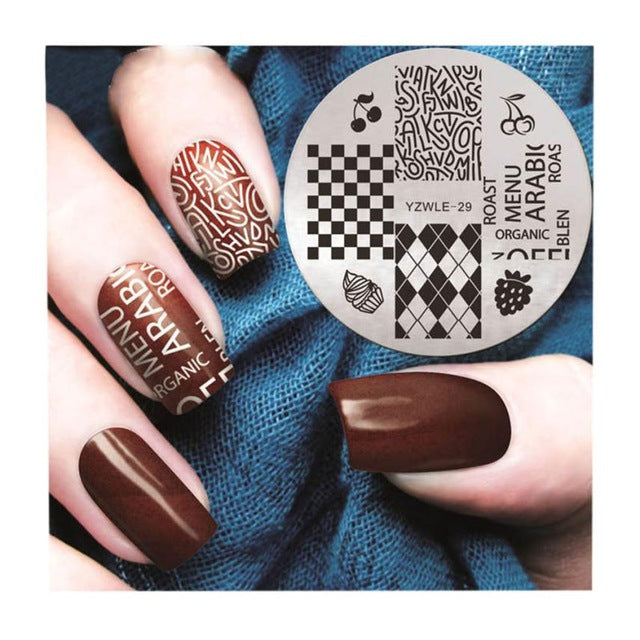 Nail Art christmas stamping