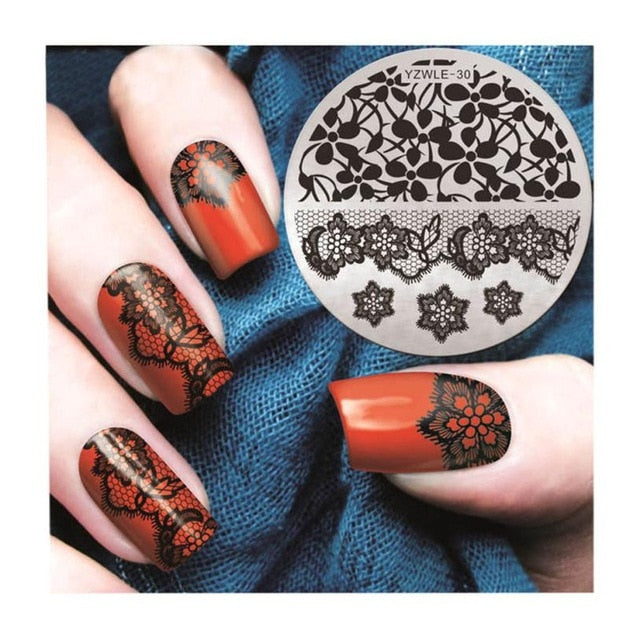 Nail Art christmas stamping