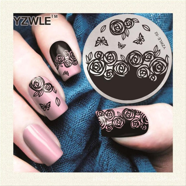 Nail Art christmas stamping