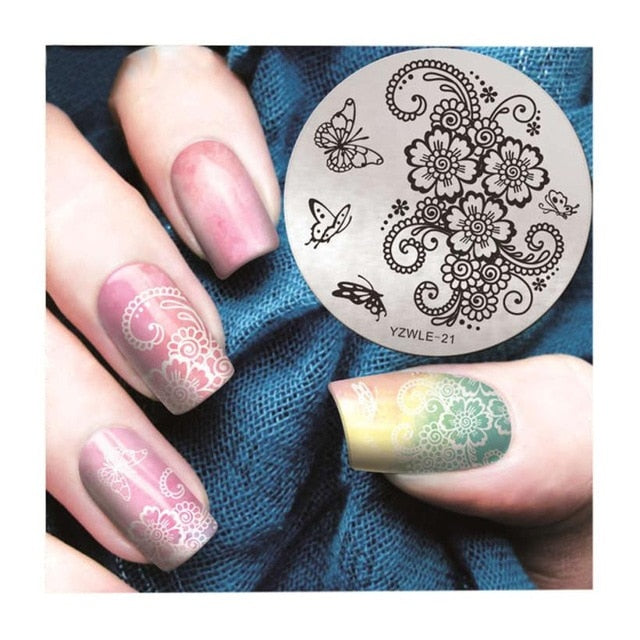 Nail Art christmas stamping