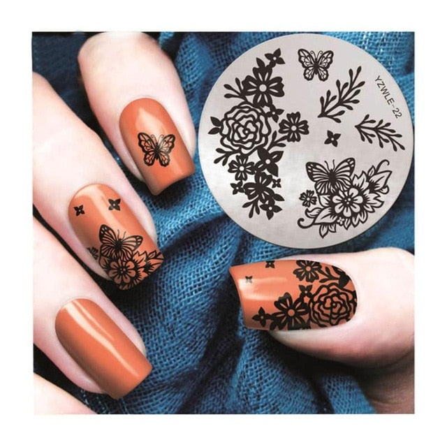 Nail Art christmas stamping