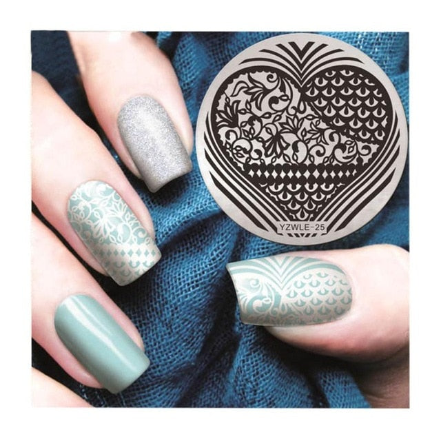 Nail Art christmas stamping