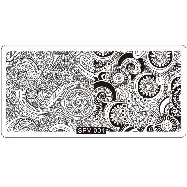 Nail Art Image Stamp Manicure Template Pattern