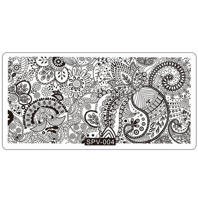 Nail Art Image Stamp Manicure Template Pattern