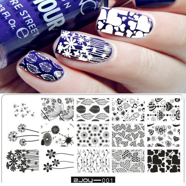 Nail Art Image Stamp  Manicure Template Hehe Series nail