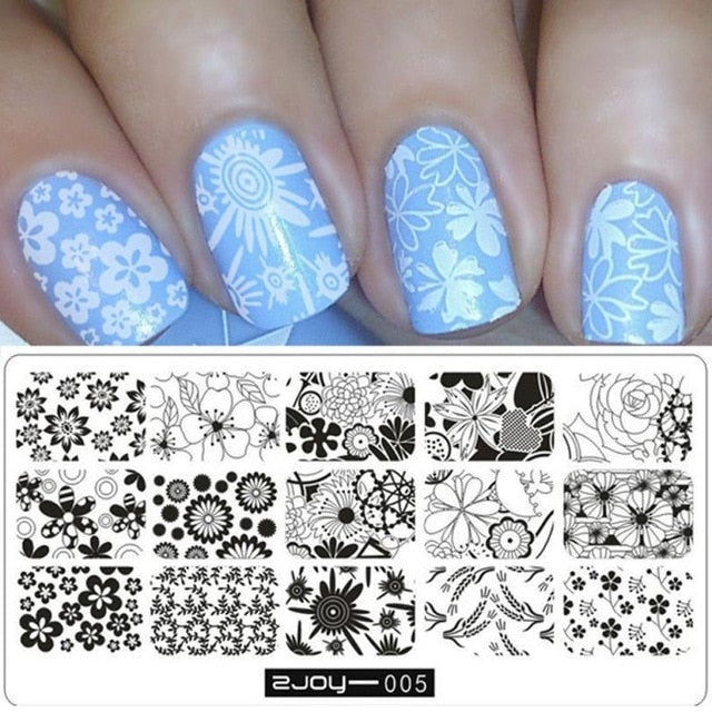 Nail Art Image Stamp  Manicure Template Hehe Series nail