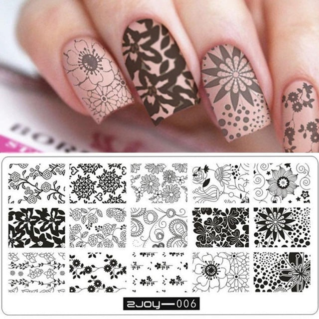 Nail Art Image Stamp  Manicure Template Hehe Series nail