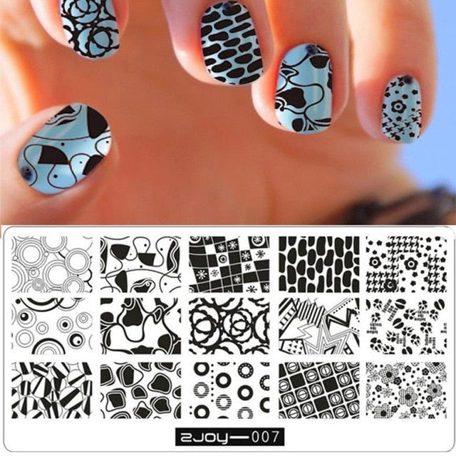 Nail Art Image Stamp  Manicure Template Hehe Series nail