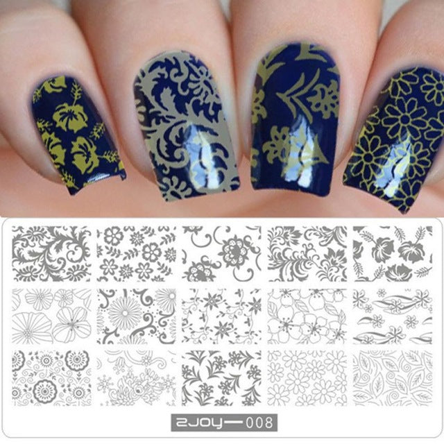 Nail Art Image Stamp  Manicure Template Hehe Series nail