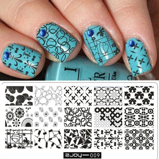 Nail Art Image Stamp  Manicure Template Hehe Series nail