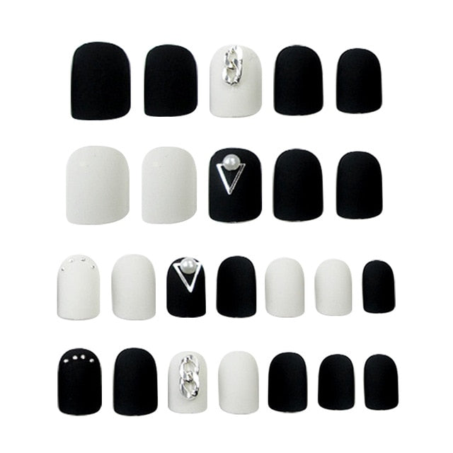 Matte Fake nails Nailing With Glue Nail Art Accessories