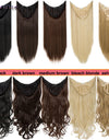 Hair Extension Clip One Piece Straight Curly