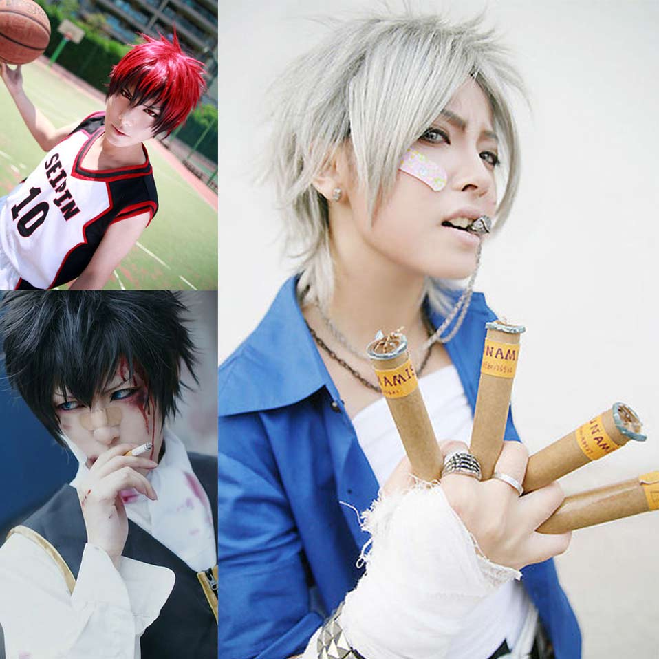 Men Boys Party Wig Synthetic