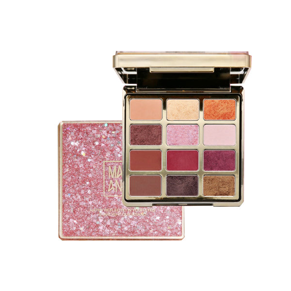 12 Color Glitter Eyeshadow Matte Shimmer Pigmented