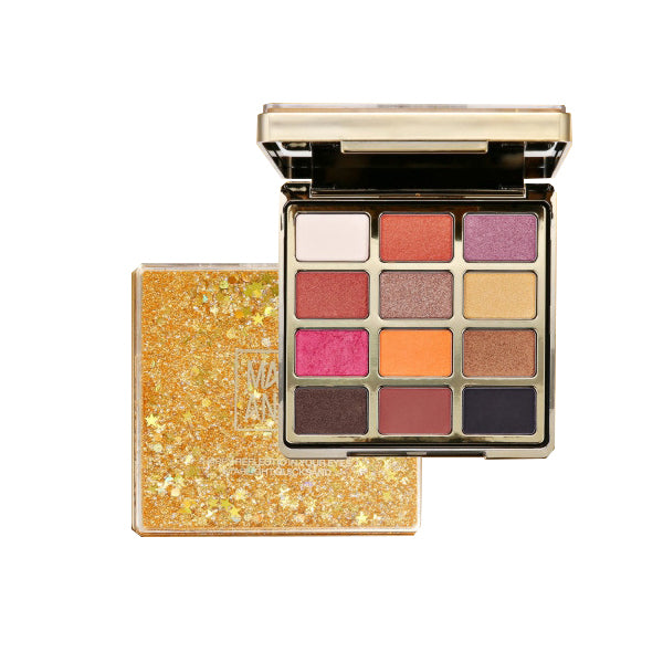 12 Color Glitter Eyeshadow Matte Shimmer Pigmented