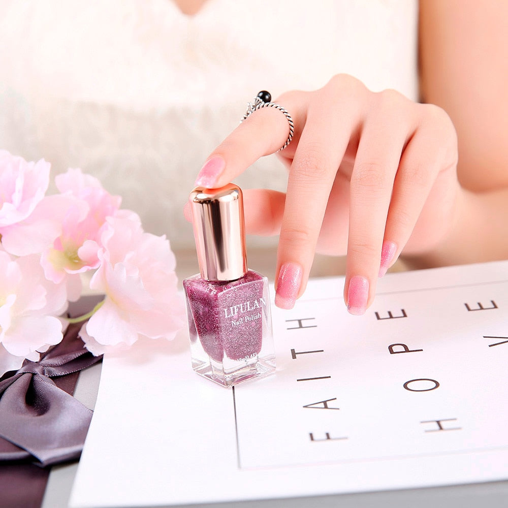 12Colors Nail Polish Best Peelable Breathable Water-based