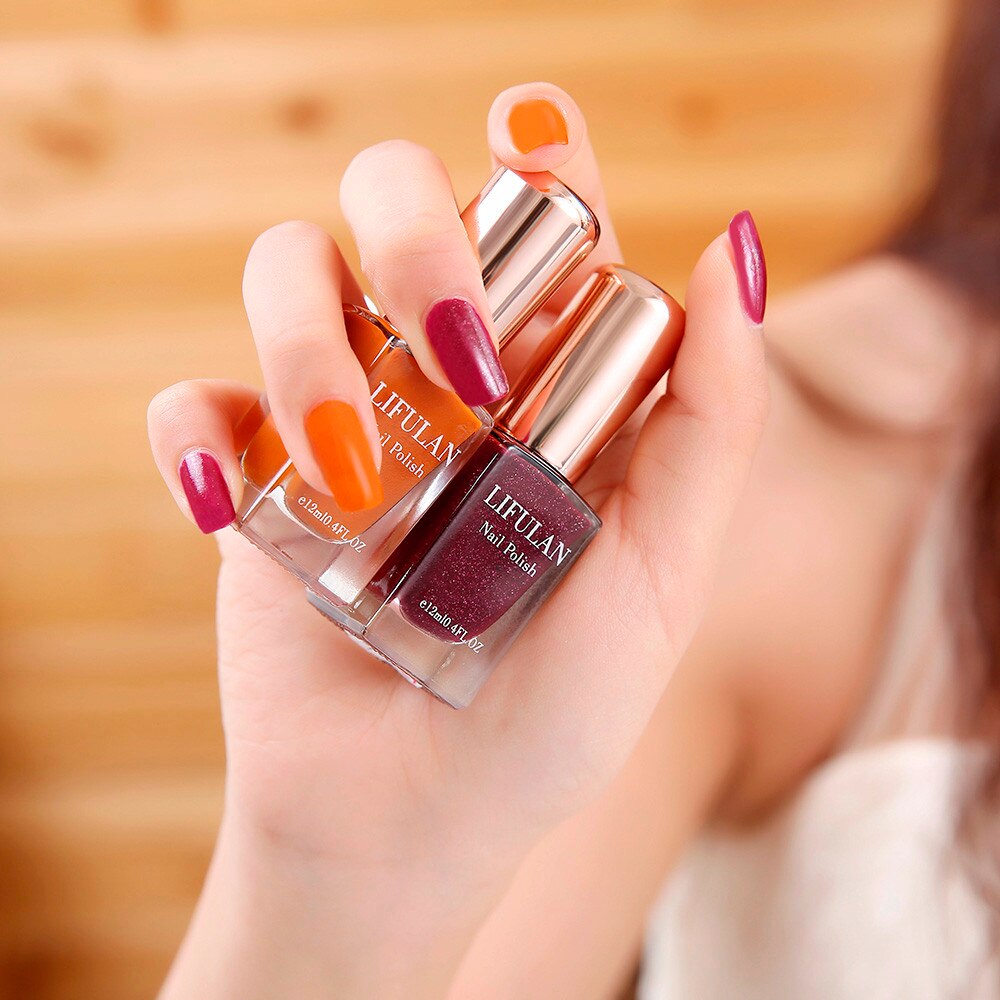 12Colors Nail Polish Best Peelable Breathable Water-based