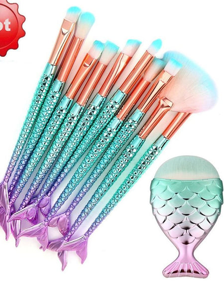 Pro Mermaid Makeup Brushes