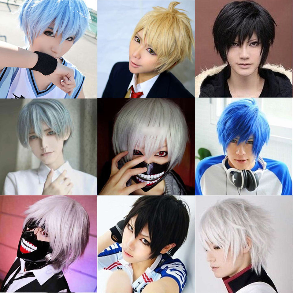 Men Boys Party Wig Synthetic