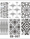 Featheringwomen Geometric Design Fashion Nail Art Image Stamping