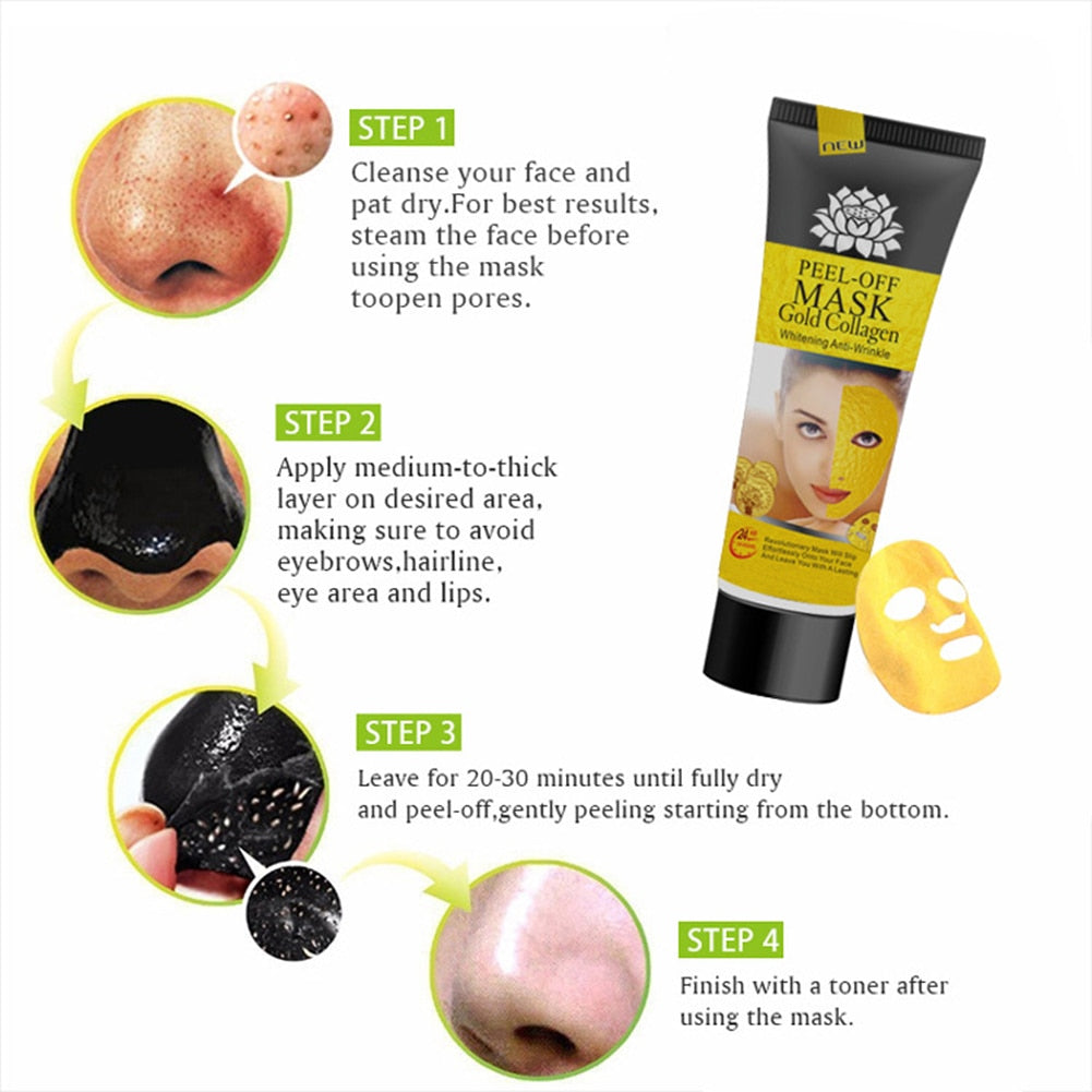 Yellow Gold Collagen Facial Face Mask