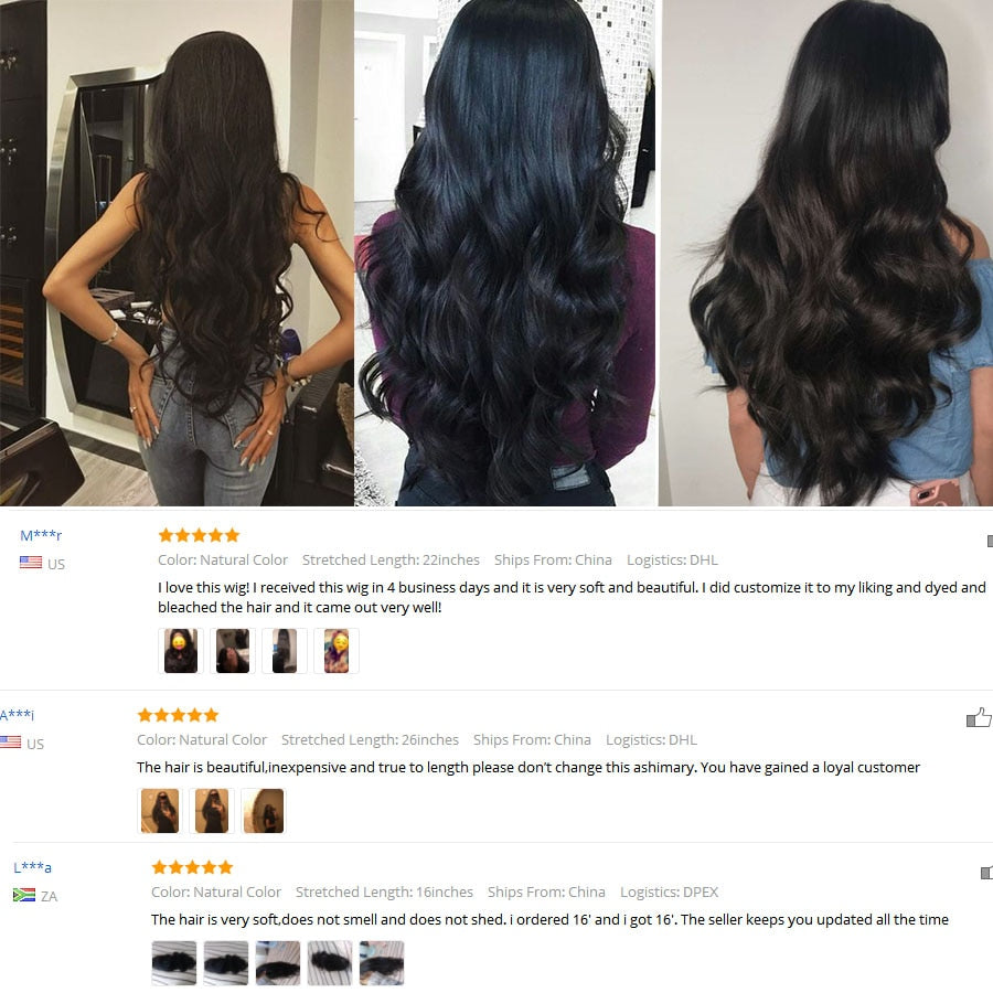 Lace Frontal Wig Natural Hairline With Baby Hair Remy Hair Extension