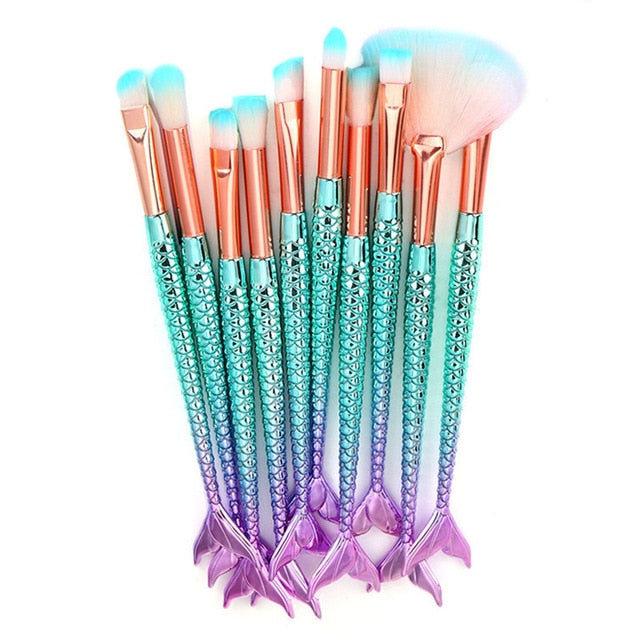 Pro Mermaid Makeup Brushes