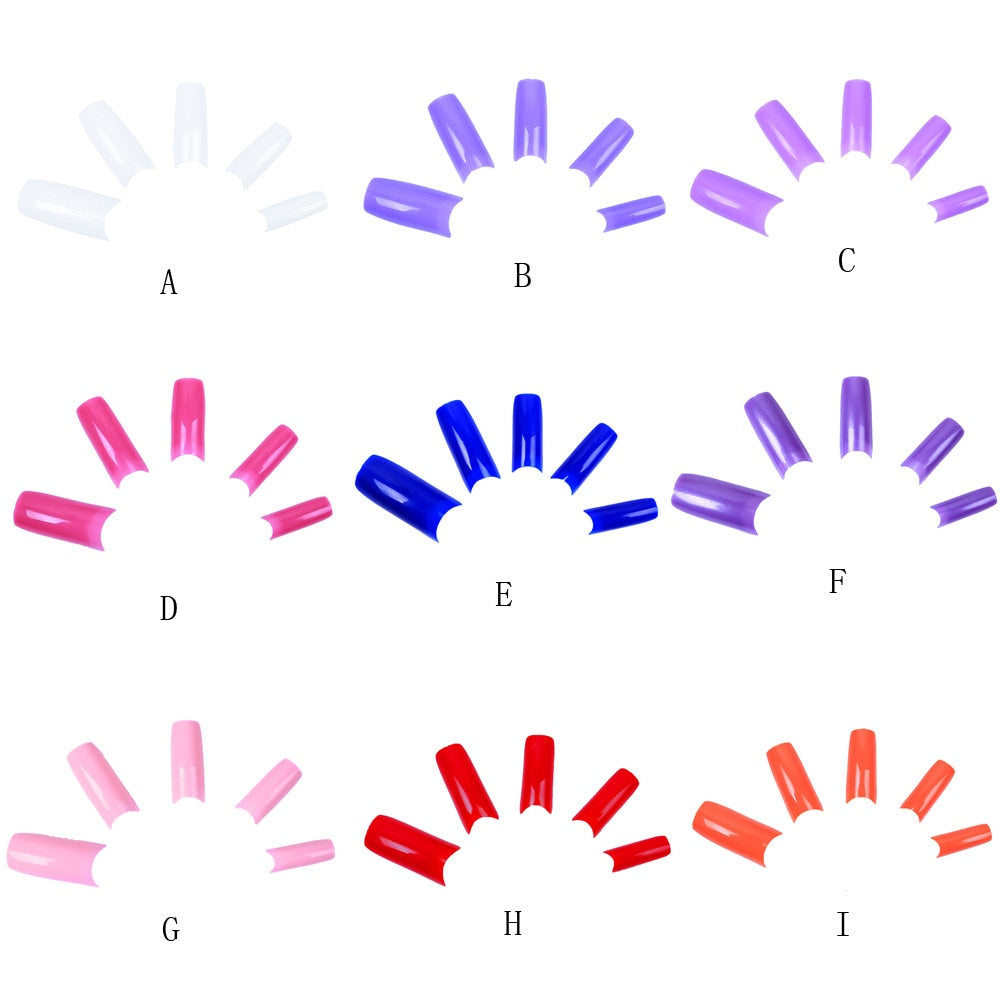 DIY Clear Acrylic Nail False Art Finger