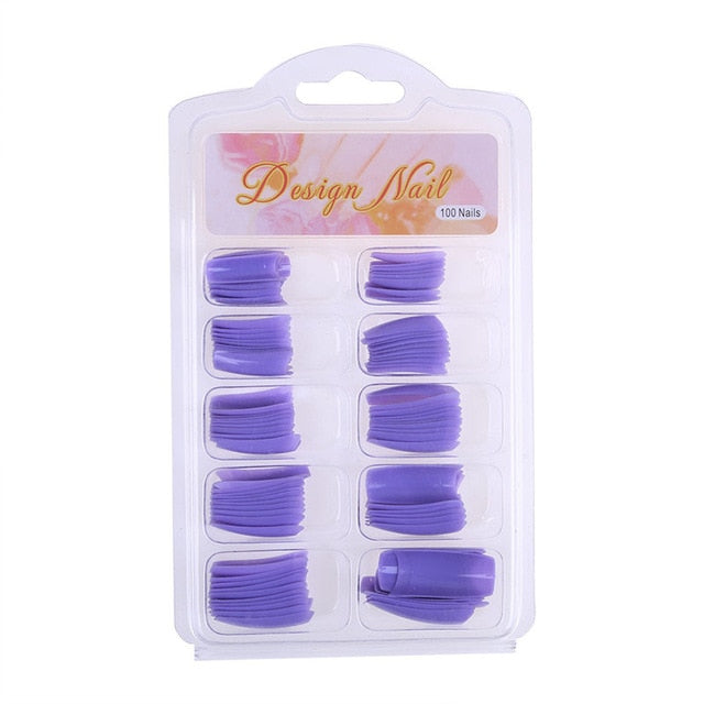 DIY Clear Acrylic Nail False Art Finger