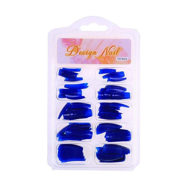 DIY Clear Acrylic Nail False Art Finger