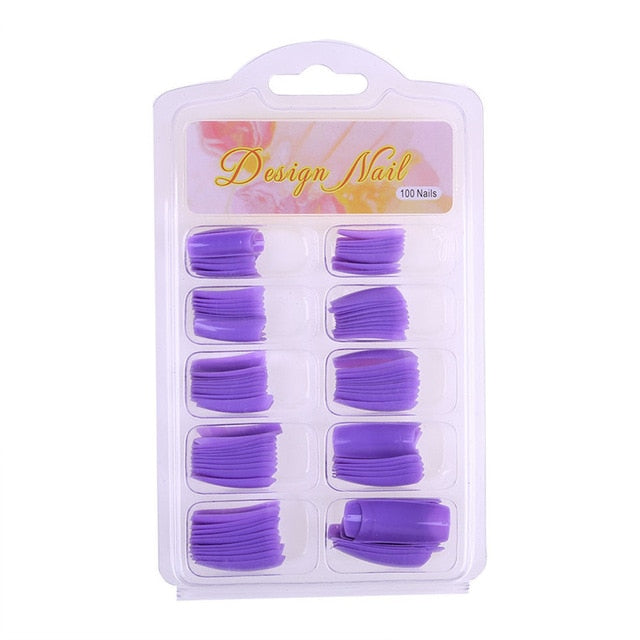 DIY Clear Acrylic Nail False Art Finger