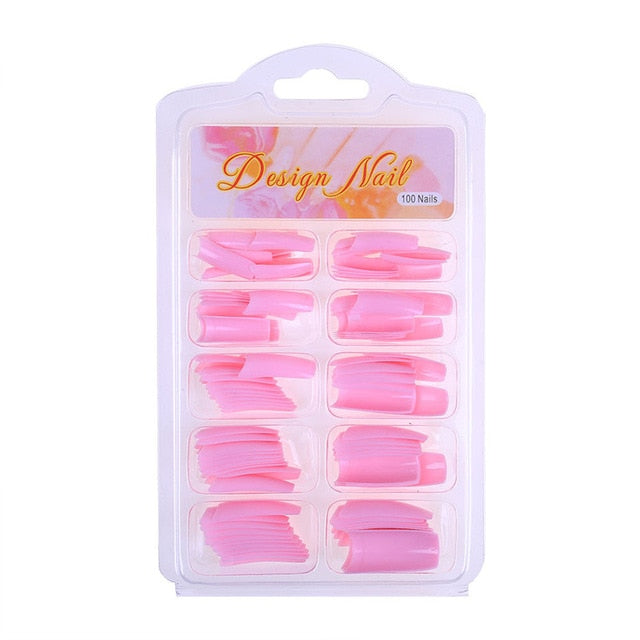 DIY Clear Acrylic Nail False Art Finger