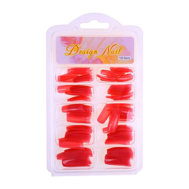 DIY Clear Acrylic Nail False Art Finger